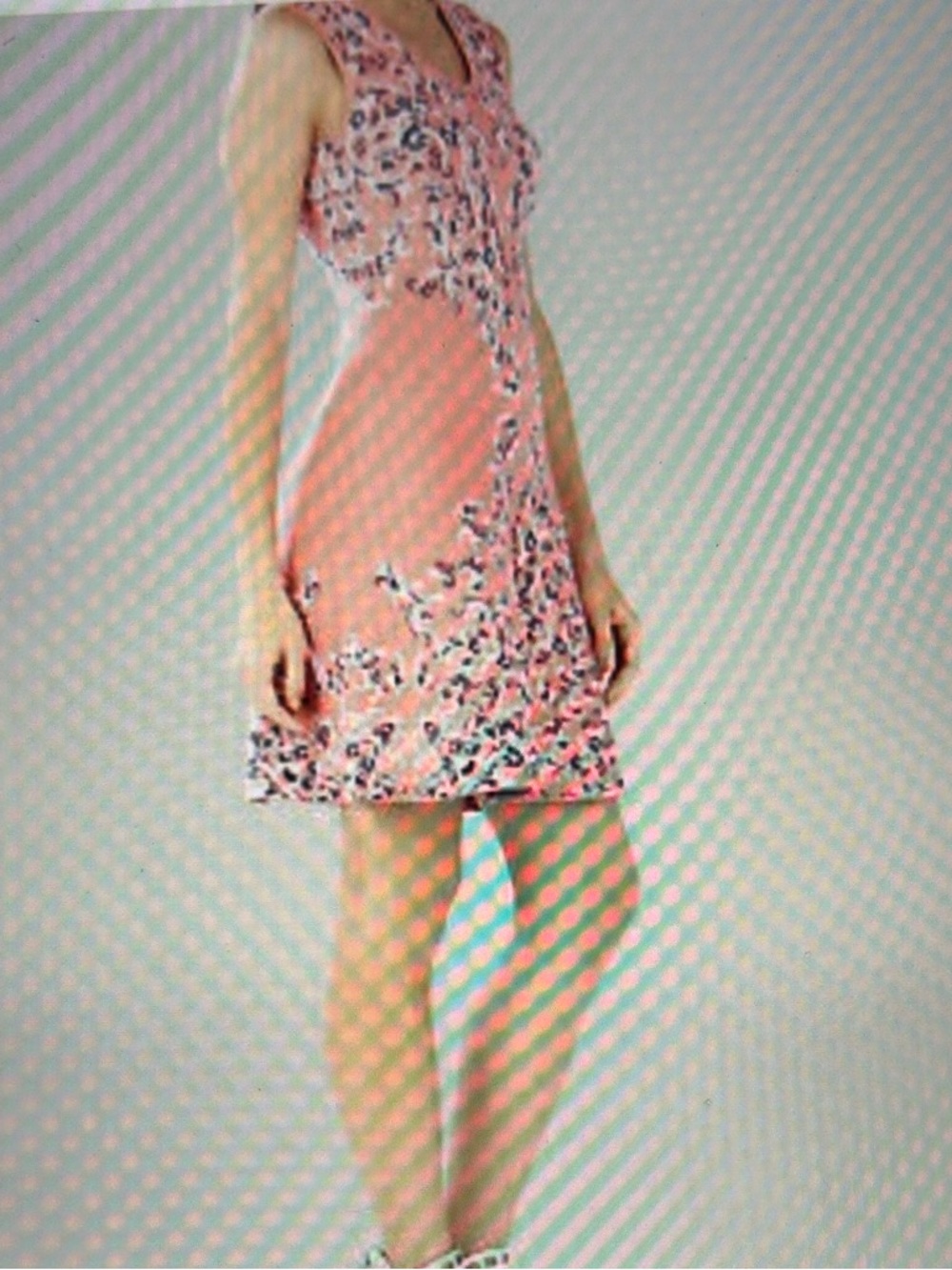 NWT Wilma BCBGMaxAzria Pink Floral Mini Dress